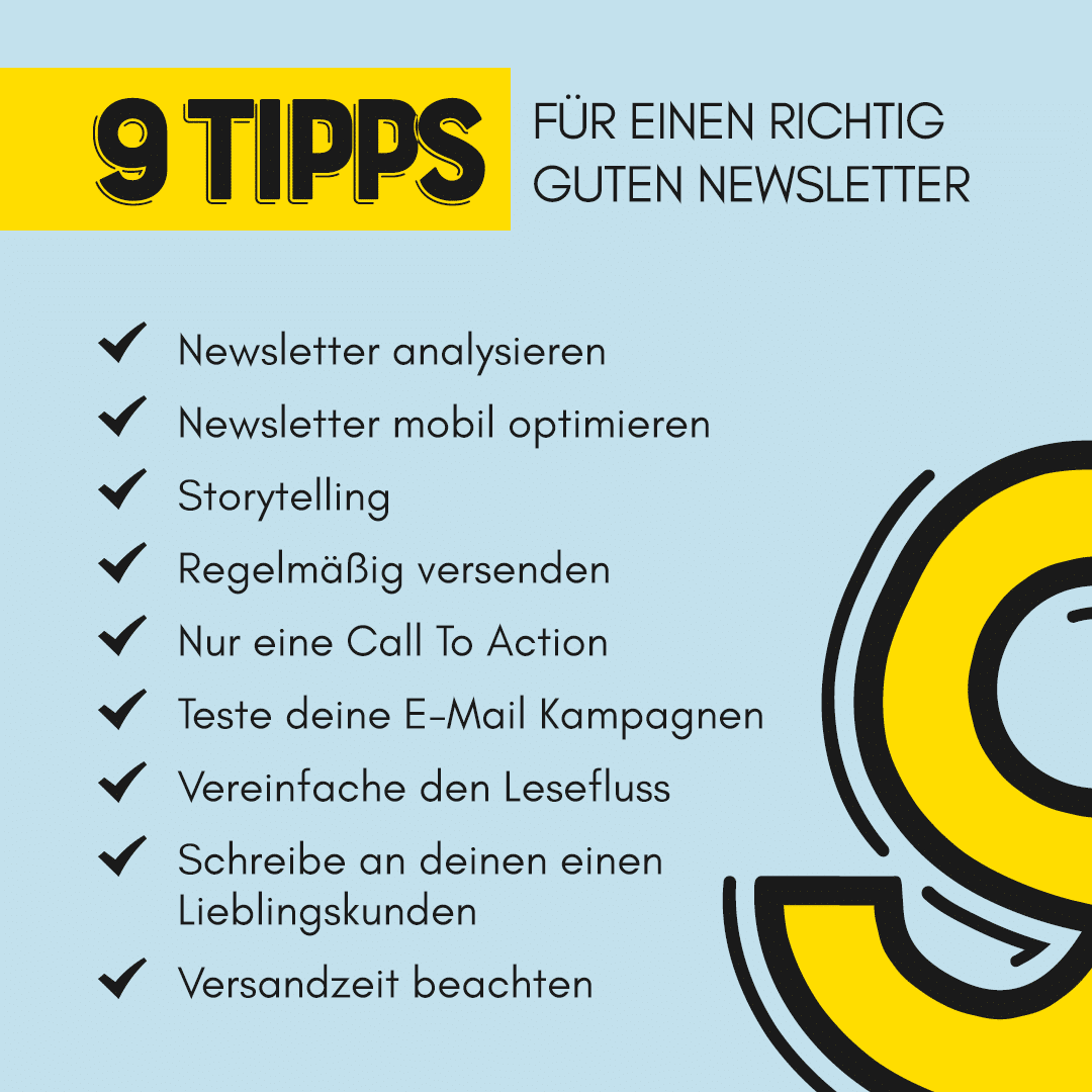9 Tipps fuer einen guten Newsletter by Johanna Fritz
